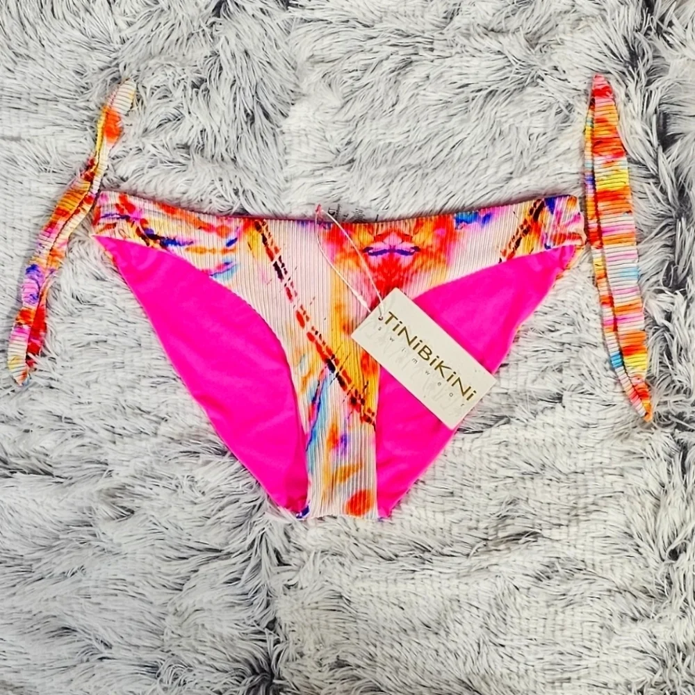 TINIBIKINI | CHEEKY BIKINI BOTTOMS WITH REMOVABLE BOW TIES - NWT!